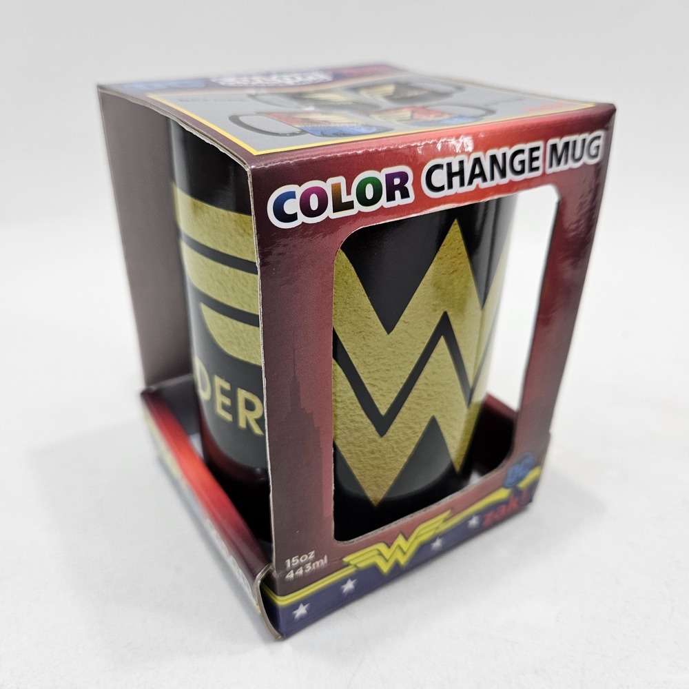 Zak Designs DC Wonder Woman Mug 15oz Multi Color Change Ceramic 812991 New